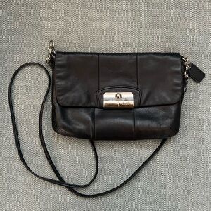 Vintage Black Coach Kristin Leather Crossbody bag
